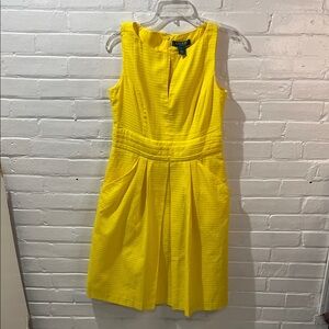 Ralph Lauren Vibrant Yellow Midi Dress
